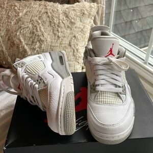Air Jordan 4 Retro (GS) White Oreo